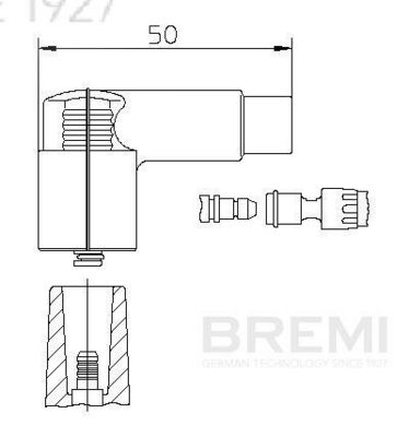 щекер, запалителна бобина BREMI 13270A1