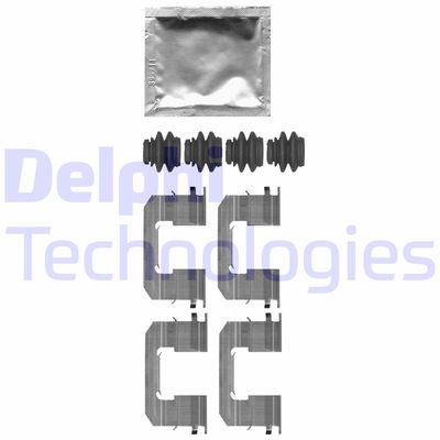 Комплектующие, колодки дискового тормоза DELPHI LX0663 для CITROËN C1