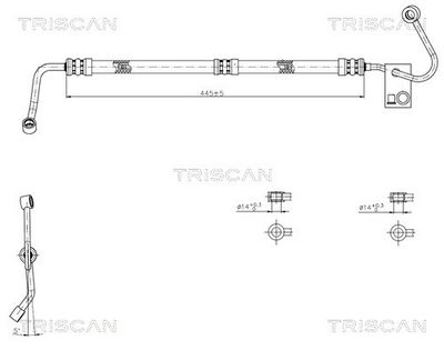 хидравличен маркуч, кормилно управление TRISCAN 8516 11038