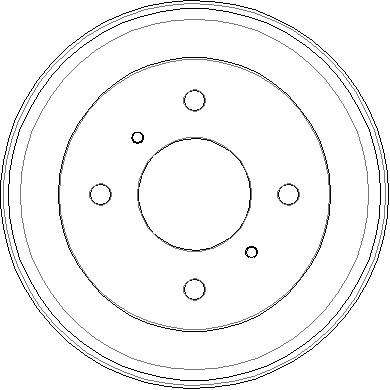 Тормозной барабан NATIONAL NDR347 для NISSAN ALMERA