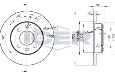 спирачен диск ICER 78BD4286-2