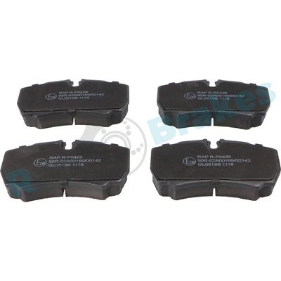 Bremsbelagsatz, Scheibenbremse