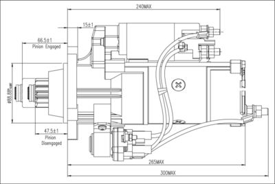 Startér PRESTOLITE ELECTRIC M90R3538SE