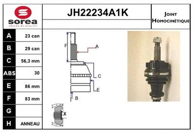 GELENKSATZ ANTRIEBSWELLE