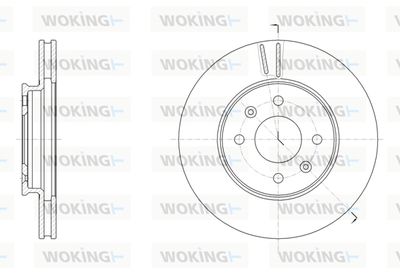 WOKING D61784.10 Тормозные диски WOKING для KIA RIO