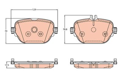 Комплект тормозных колодок, дисковый тормоз GDB2191