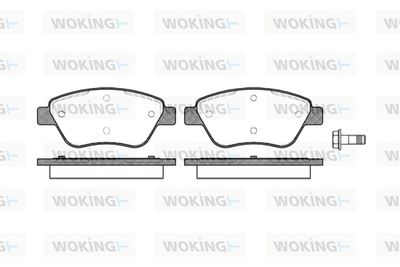 Комплект тормозных колодок, дисковый тормоз WOKING P9583.10 для FIAT ALBEA