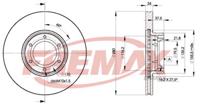 FREMAX BD-6847 Тормозные диски для RENAULT MASTER II Фургон (FD)