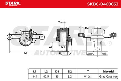 спирачен апарат STARK SKBC-0460633