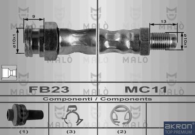 Тормозной шланг AKRON-MALÒ 8403 для FIAT TIPO