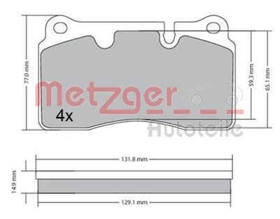 Brake Pad Set, disc brake 1170366