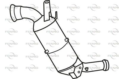 Filtr sadzy / filtr cząstek stałych, układ wydechowy FENNO P9854DPF
