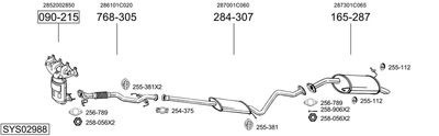 ABGASANLAGE BOSAL SYS02988