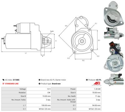 STARTER AS-PL S1108S 4
