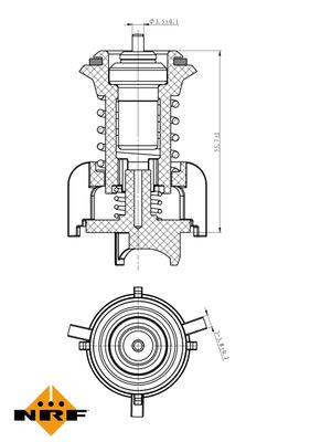 TERMOSTAT LICHID RACIRE NRF 725095 4