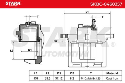 спирачен апарат STARK SKBC-0460357