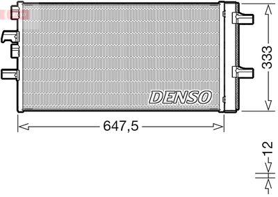 DENSO DCN05108 Радиатор кондиционера  для BMW X1 (Бмв X1)