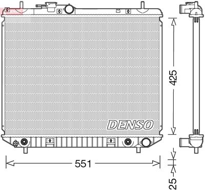 DENSO DRM35005 Крышка радиатора  для DAIHATSU TERIOS (Дайхатсу Териос)