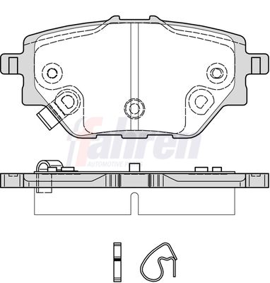 Fahren Brake Pad Set, disc brake FBP3983