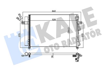 Конденсатор, кондиционер KALE OTO RADYATÖR 342975 для HYUNDAI GETZ