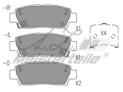 комплект спирачно феродо, дискови спирачки A.Z. Meisterteile AZMT-44-022-2477