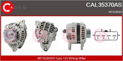CASCO CAL35370AS Генератор для MITSUBISHI LANCER VI (CJ_, CP_)