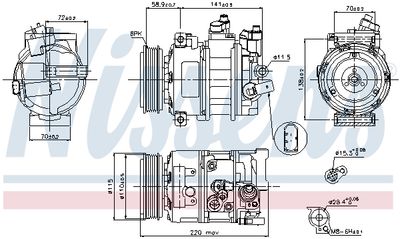 COMPRESOR CLIMATIZARE NISSENS 89211 10