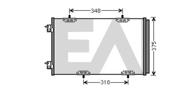 EACLIMA 30C10014 Радиатор кондиционера  для PEUGEOT  (Пежо 301)
