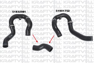 Трубка нагнетаемого воздуха KRAFTVOLL GERMANY 10030187 для FIAT DOBLO