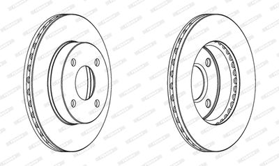 Bromsskiva FERODO DDF1884