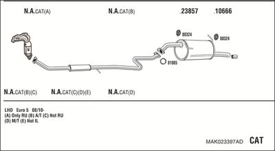 ABGASANLAGE WALKER MAK023397AD
