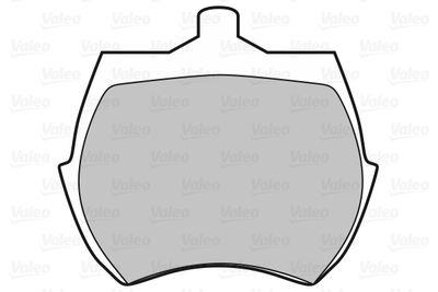 BREMSBELAGSATZ SCHEIBENBREMSE VALEO 598392 1