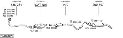 Układ wydechowy BOSAL SYS20729