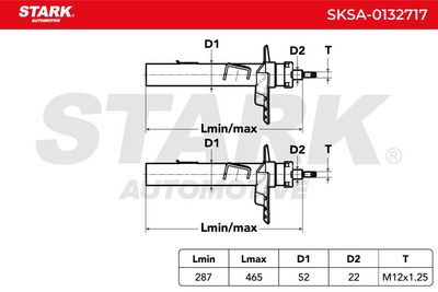 амортисьор STARK SKSA-0132717