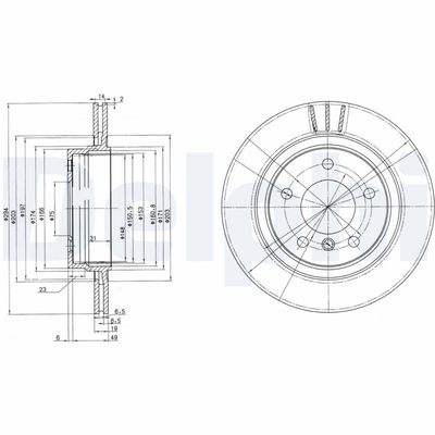 DISC FRANA DELPHI BG3530C 0