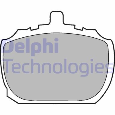 Комплект тормозных колодок, дисковый тормоз DELPHI LP45 для ROVER 2000-3500