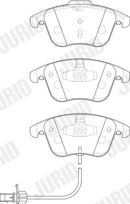 Brake Pad Set, disc brake 573258JC