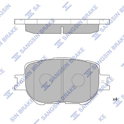 Комплект тормозных колодок, дисковый тормоз Hi-Q SP1566 для LEXUS IS