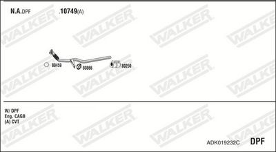Изпускателна система WALKER ADK019232C