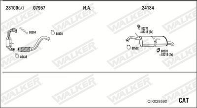 Układ wydechowy WALKER CIK028592