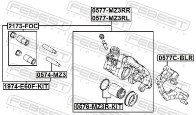 ETRIER FRANA FEBEST 0577CBLR 1