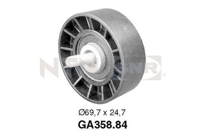 Rolka napinacza, pasek klinowy wielorowkowy SNR GA358.84