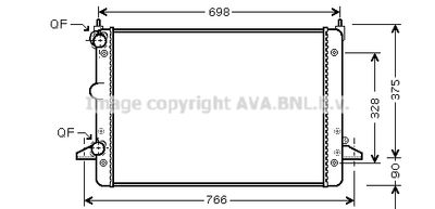 Радиатор, охлаждение двигателя AVA QUALITY COOLING FDA2396 для FORD GALAXY