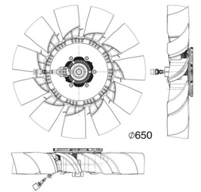Ventilator, hlađenje motora MAHLE CFF 506 000P