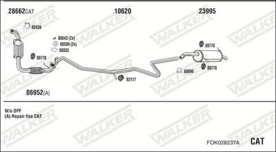 ABGASANLAGE WALKER FOK028237A