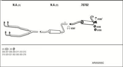 ABGASANLAGE WALKER AR20205C