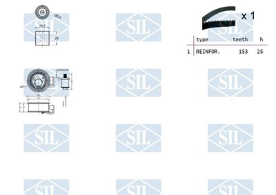 SET CUREA DE DISTRIBUTIE Saleri SIL TK1105 1