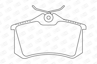 BREMSBELAGSATZ SCHEIBENBREMSE CHAMPION 571906CH 1