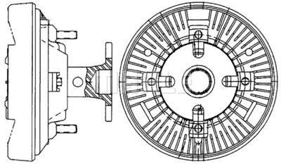 Koppling, kylarfläkt MAHLE CFC 231 000P