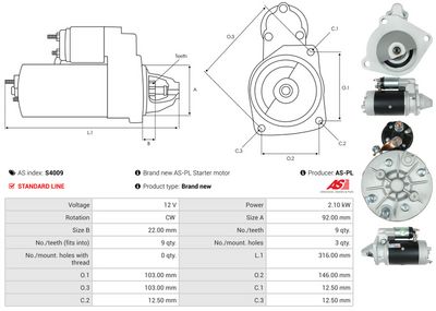 STARTER AS-PL S4009 4
